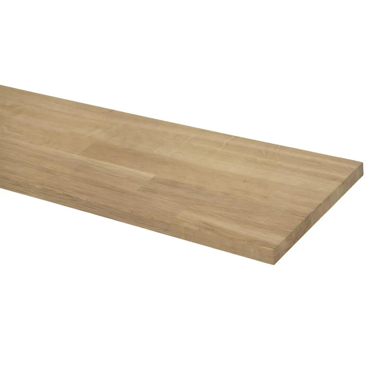 Hylde Massivtræ Eg Ubehandlet 2000x300x18 Mm
