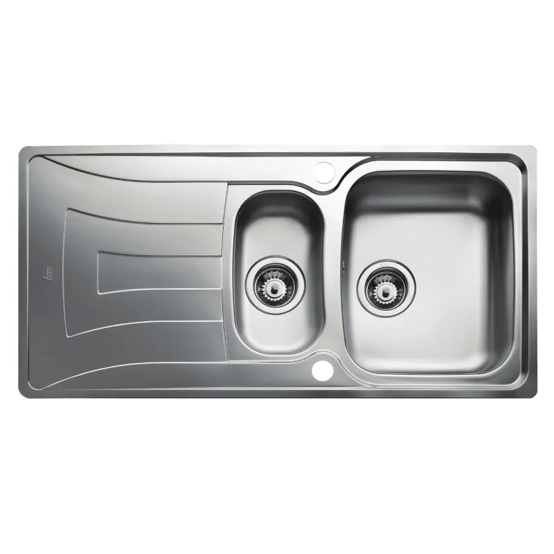Juvel Køkkenvask Uni150d     Hanehul   Strainer Poleret    340x400x160   170x320x130 Mm