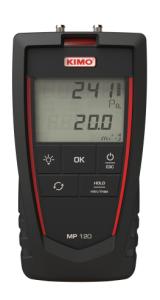 Kimo Mp120 Microanemometer: 1000 Pa Kalibreringscertifikat