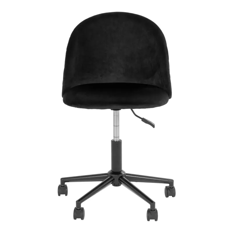 Kontorstol Sort Velour Med Black Ben Hn1207 1201090