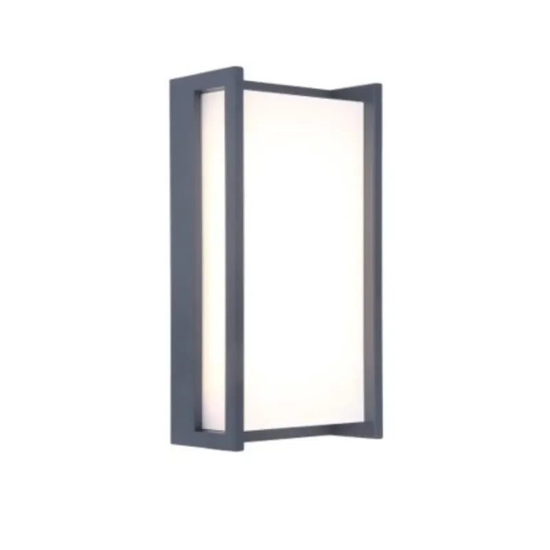 Lutec Udendørs Væglampe Qubo Mørkegrå110x220x71mm
