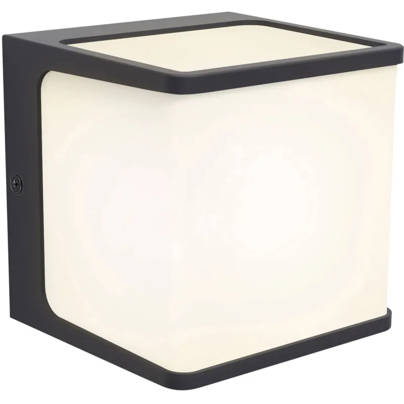 Lutec Væglampe Udendørs Doblo Grå 110x100x110mm