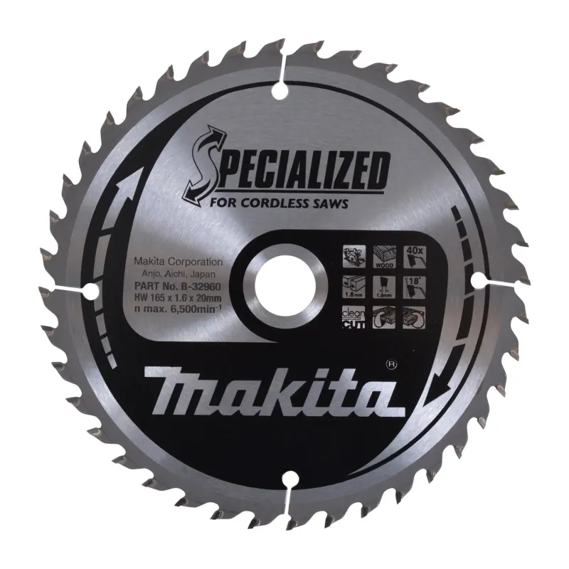 Makita Hm-klinge 165x20x40t Akku  -32960