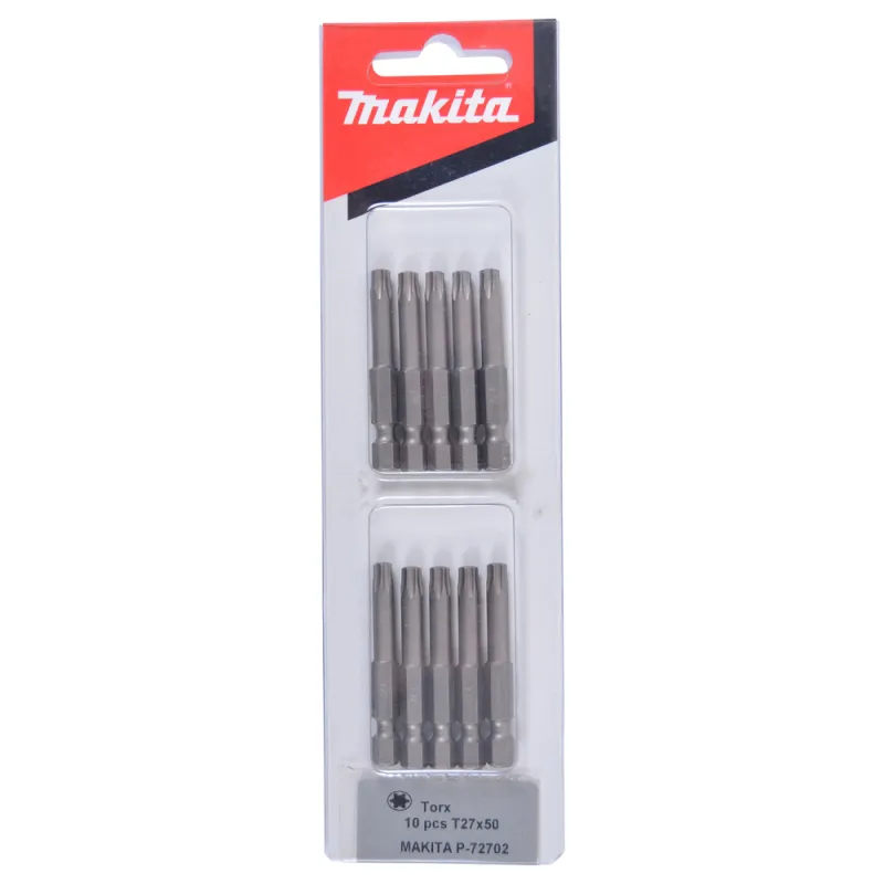 Makita Torx Bit     Quot  Tx27x50mm 10 Stkk  -72702