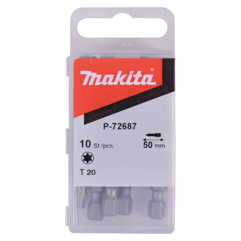 Makita Torx Bit     Quot  Tx20x50mm 10 Stkk  -72687