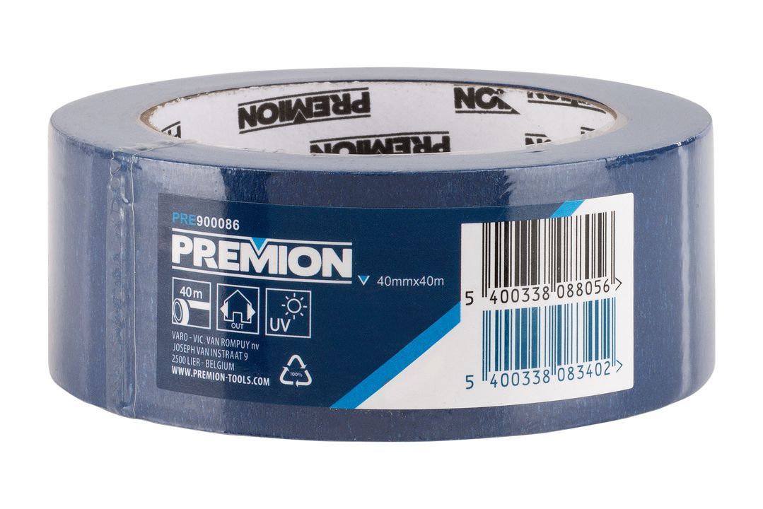 Malertape 40 Mm 40 Meter Blå Uv