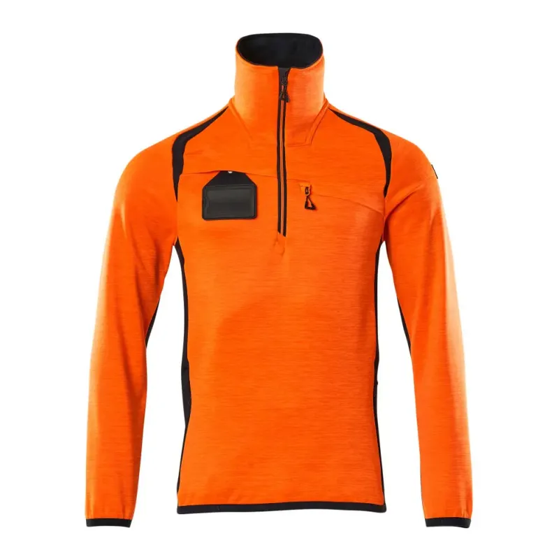 Mascot Accelerate Safe Fleecetrøje Med Kort Lynlås 19303-316