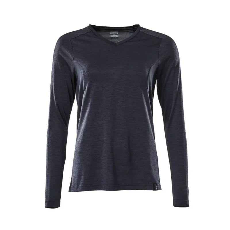 Mascot Accelerate -shirt Langærmet 18091-810 Dame Mørk Marine-meleret