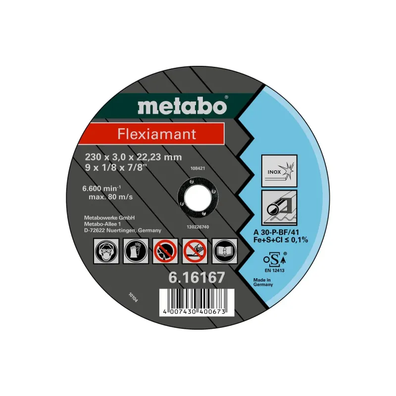 Metabo 4007430403124 616738000 Kvalitetsklasse   30-  Flexiamant Inox