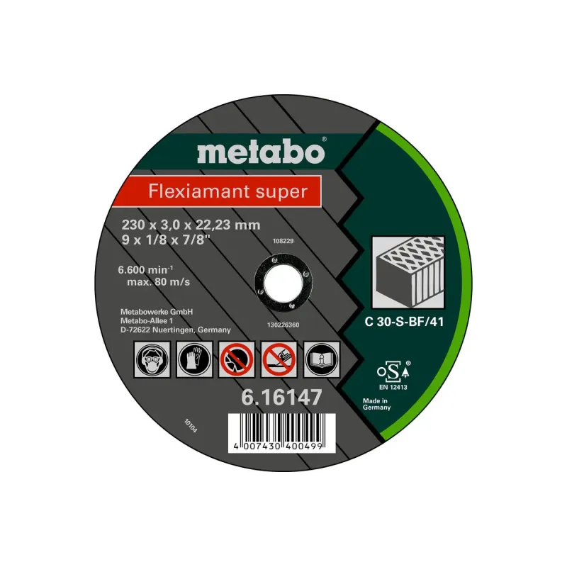Metabo 4007430401199 616312000 Kvalitetsklasse   30-  Flexiamant Super Sten