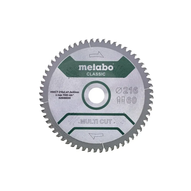 Metabo 4061792173552 628667000 Rundsavklinge Multi Cut  Kvalitet Classic  Til Semistationære Rundsav