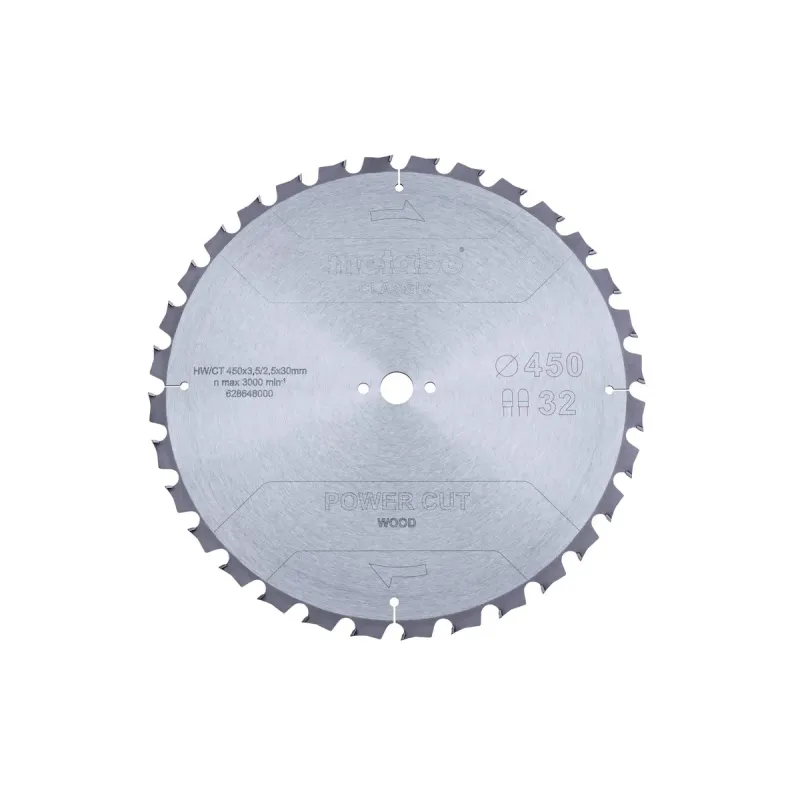 Metabo 4061792177109 628648000 Rundsavklinge Power Cut Wood  Kvalitet Classic  Til Semistationære Rundsav