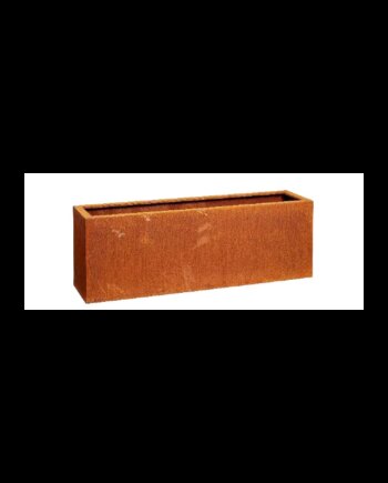 Njord Rektangulær Krukke Bed   Cortenstål  120x30x50 Cm