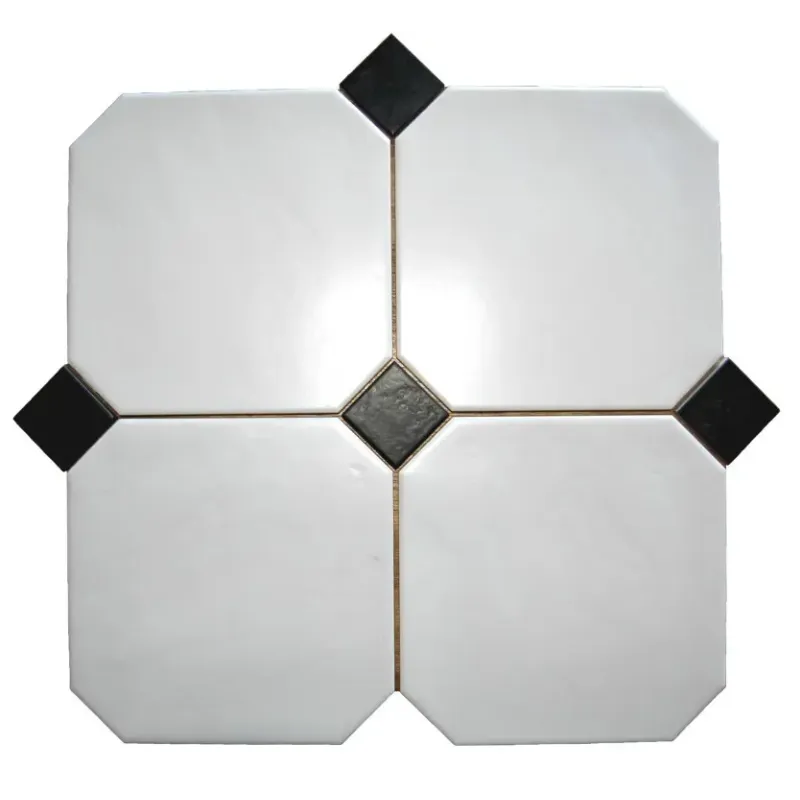 Octagon Hvid Mat 20x20 Cm