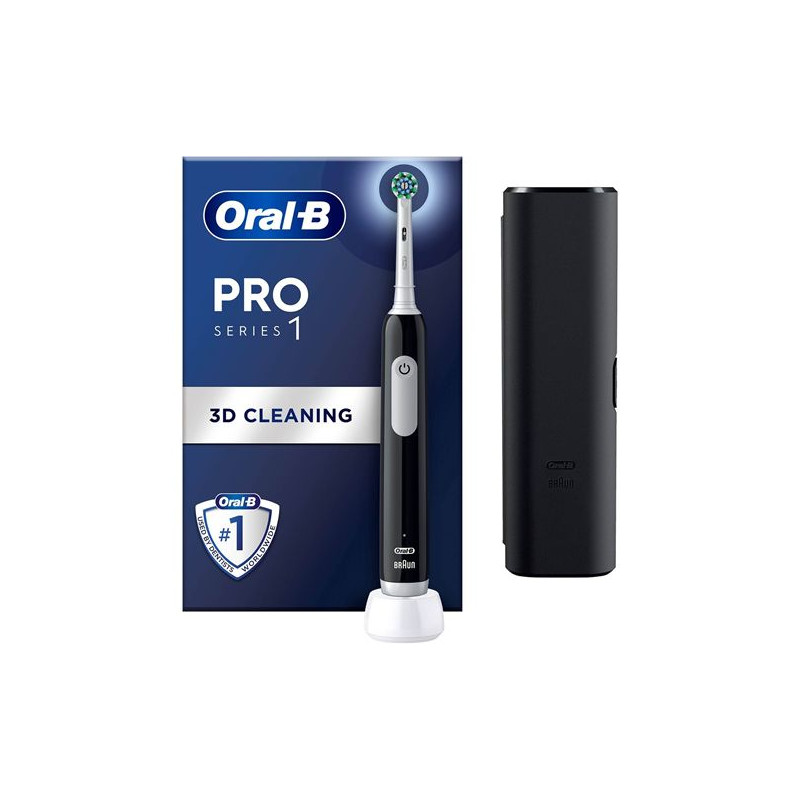 Oral- Pro1 Black Inkl Rejseetui El-tandbørste