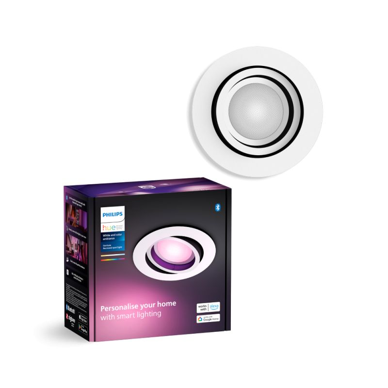 Philips Hue Centura Hue Recessed Hvid 1x4 2w Spot White Color Ambience