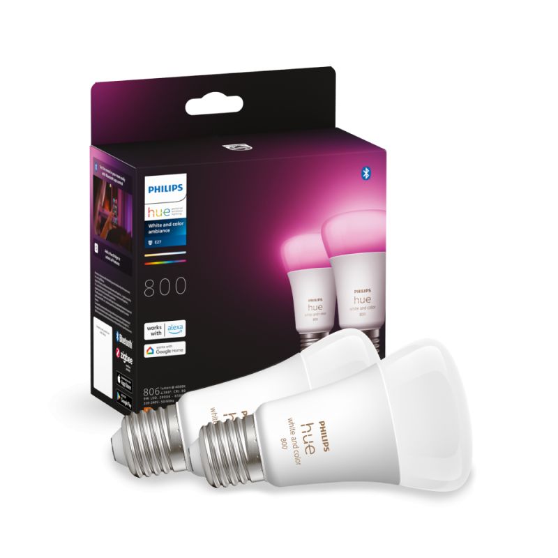 Philips Hue Philips Huewca 5w A60 E27 2p Eur Bulb White Color Ambience