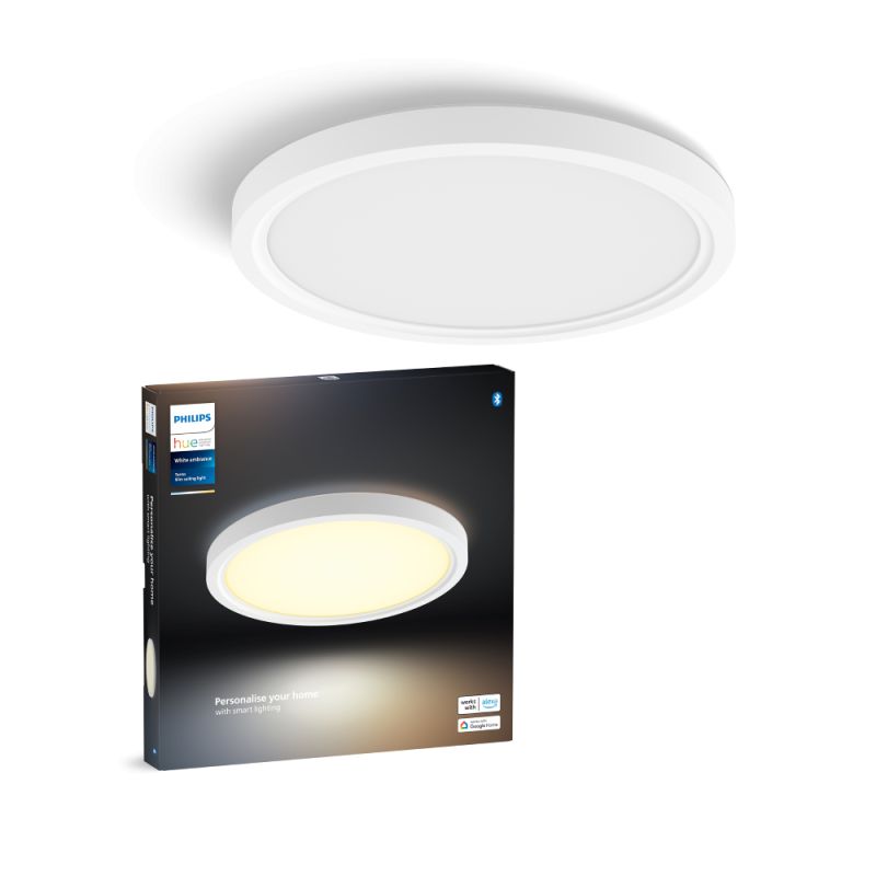 Philips Hue Tento Hue Wa Slim Loftlampe Rd Hvid ø30â Loftlampe White Ambiance