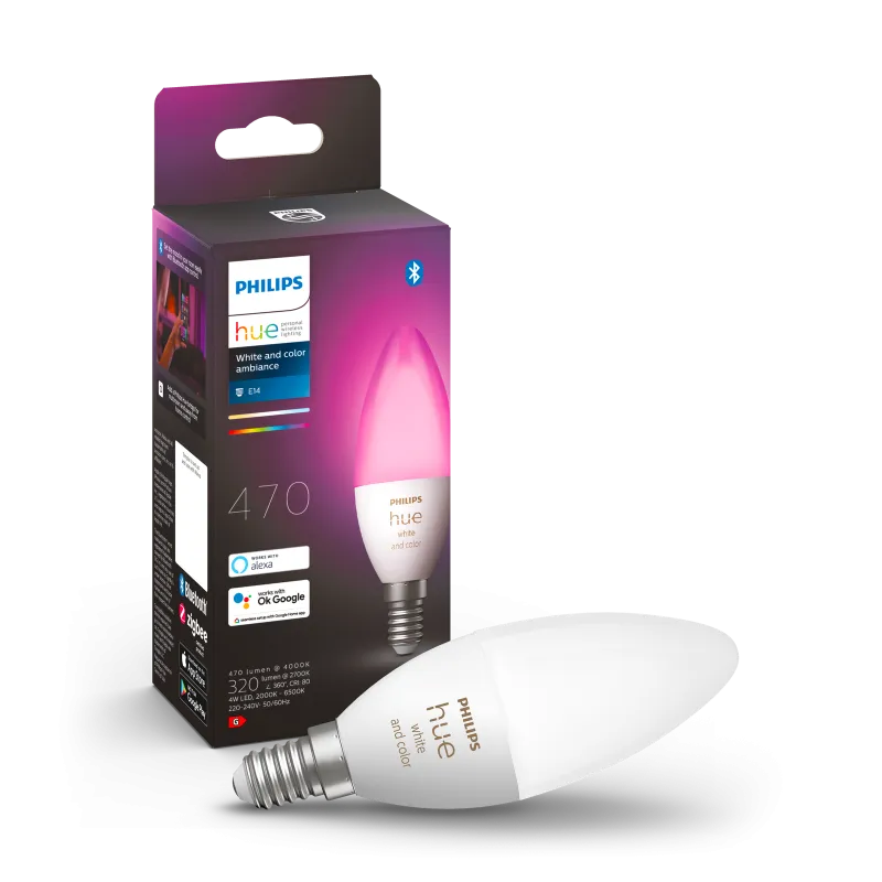 Philips Hue White Color Ambience 4w B39 E14 1p 929002294204
