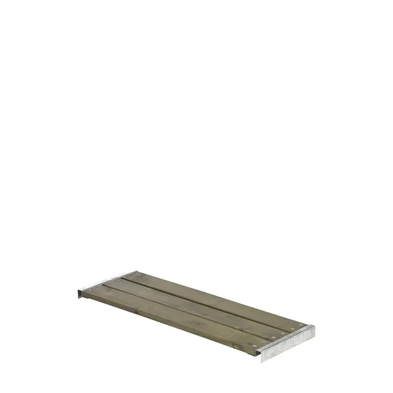 Plus Cubic Pipe Løs Bænk 120cm Inkl  Beslag Grundmalet Gråbrun 178102-18