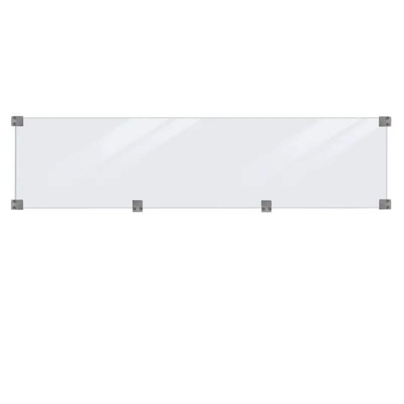 Plus Glashegn 174x44   Cm  6mm Hærdet Glas Inkl  Beslag Og Glasliste 17767-15
