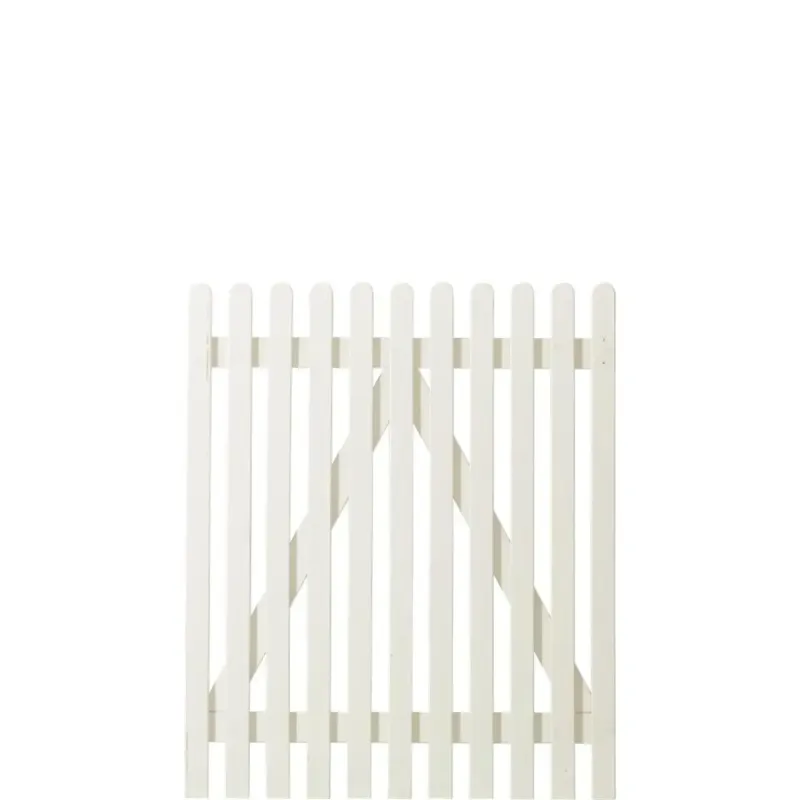 Plus Retro Stakit Havelåge 100x120 Cm Grundmalet Hvid 13761-13