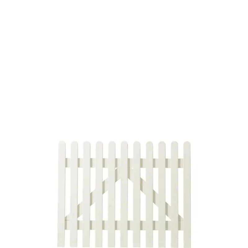 Plus Retro Stakit Havelåge 100x80 Cm Grundmalet Hvid 13741-13