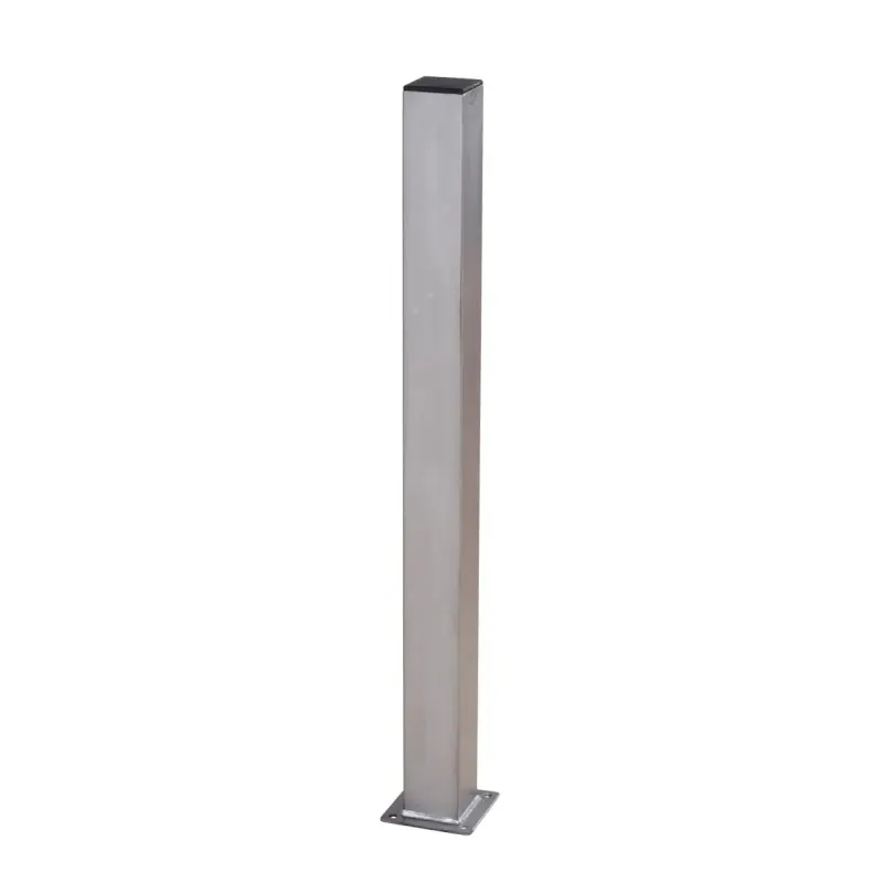 Plus Stålstolpe Varmgalvaniseret 80x80mmx96cm   Fod 20391-