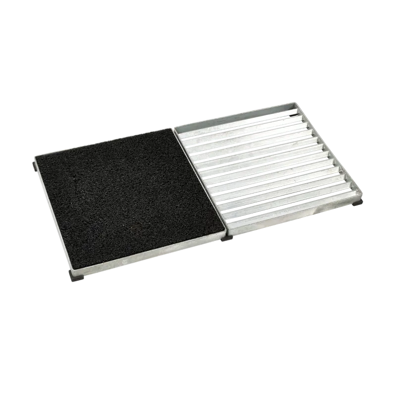 Plus   Stk  Cubic Riste 40x40 Cm   Kunststofmåtte Sort