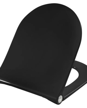Presalit Toiletsæde Norden S1062 Med Soft Close  Lift-off Og Polygiene  Sort  Kombi Universal Beslag  Bundmonteret Topmontere