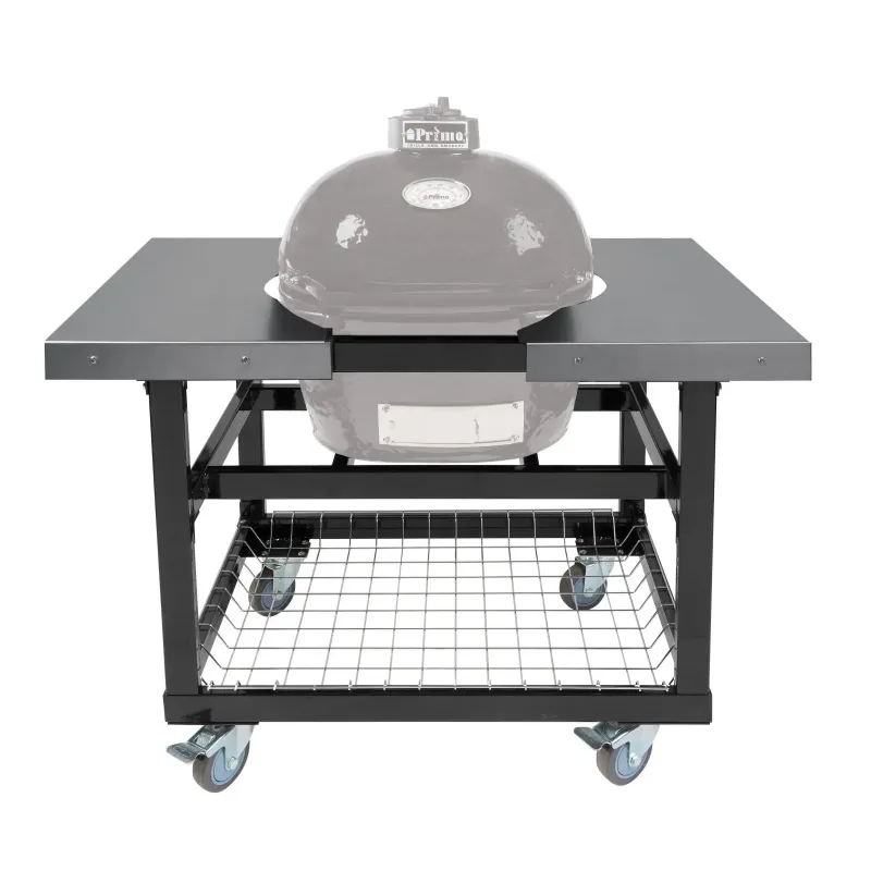 Primo Grill Vogn With Basket   Ss Sideborde Til Oval Junior 200