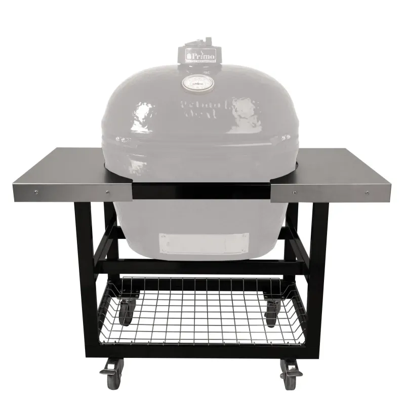 Primo Grill Vogn With Basket   Ss Sideborde Til Oval Large 300     400