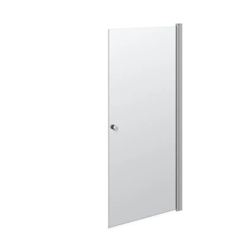 Scanbad Brusedør 87-89 Cm Satin Klar200cm