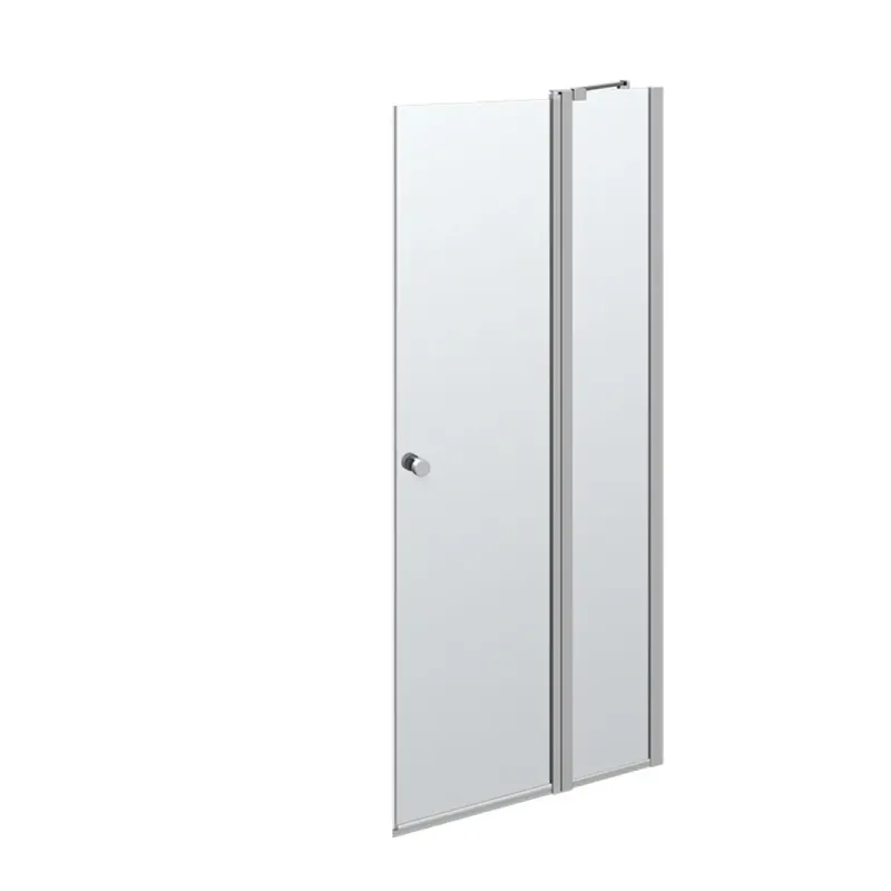 Scanbad Brusedør 87-89 Cm Satin Klar200cm