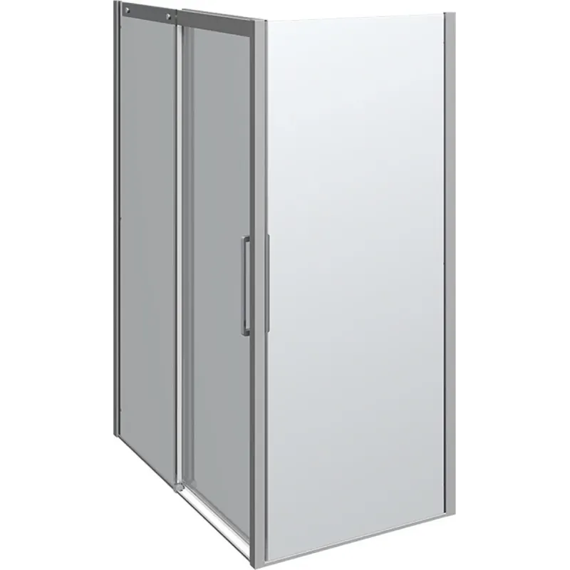 Scanbad Skydedør Sidepanel Classic 1400 900mm Krom Klar