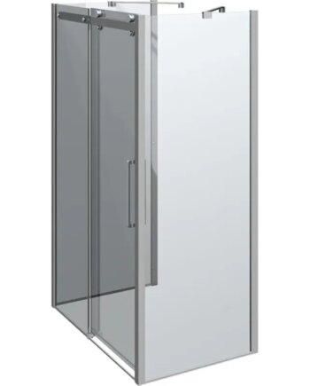 Scanbad Skydedør     Sidepanel Classic 1400 800mm Krom Klar