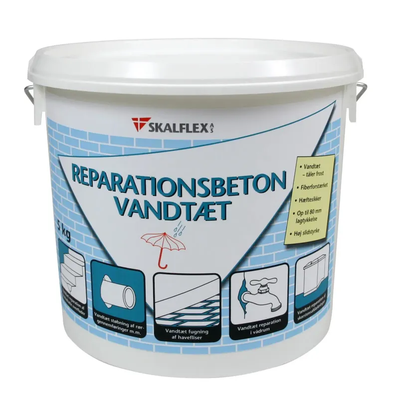 Skalflex Reparationsbeton Vandtæt 5kg