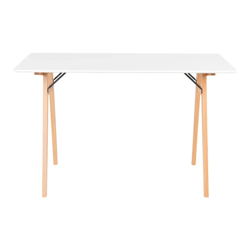 Skrivebord Hvid Og Natur 2402020
