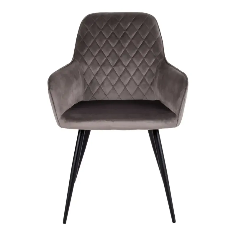 Spisebordsstol Mushroom Velour Med Sorte Ben Hn1208 1001154
