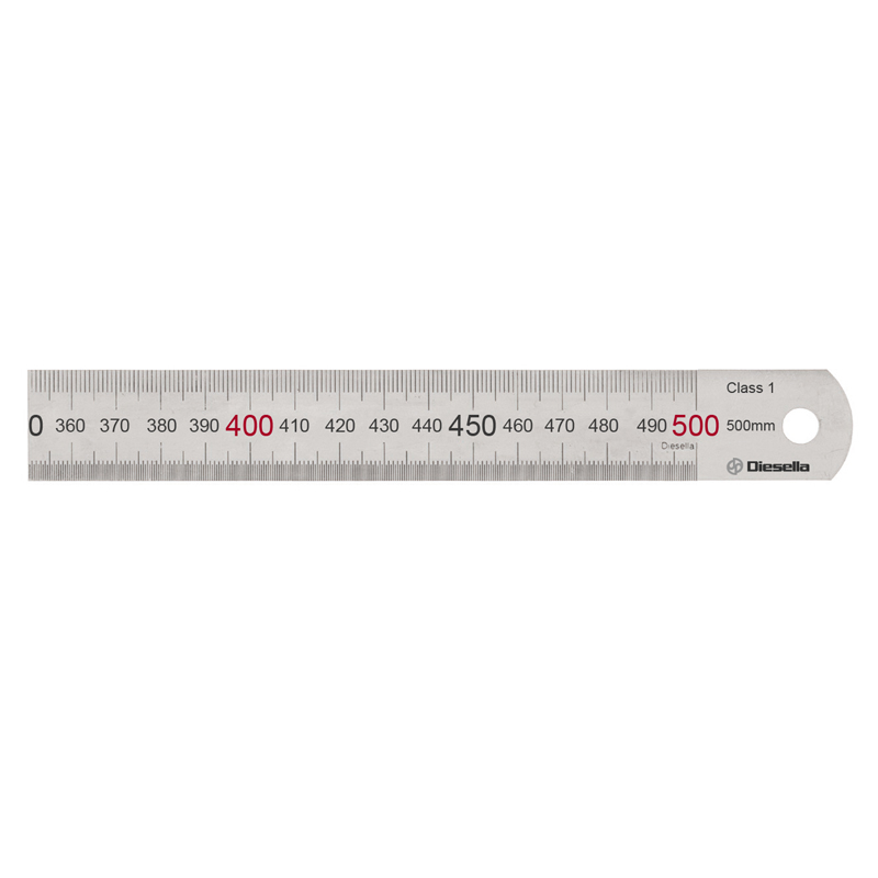 Stållineal  500x30x1   Mm