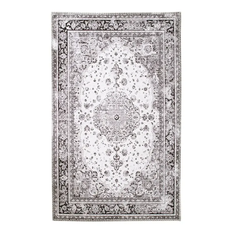Tæppe Sort Hvid 200x300 Cm 3981251