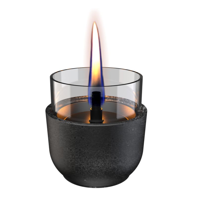 Tenderflame Violet   Sort Lava Porcelain Lanterne