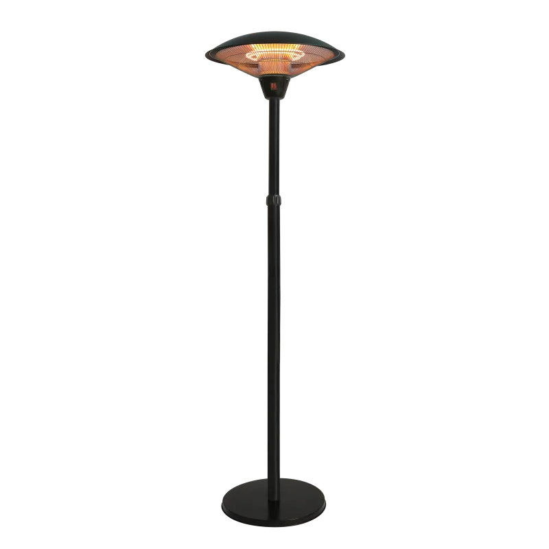 Terrassevarmer Gulvmodel 900 1200 2100   Teleskop Ha Sort