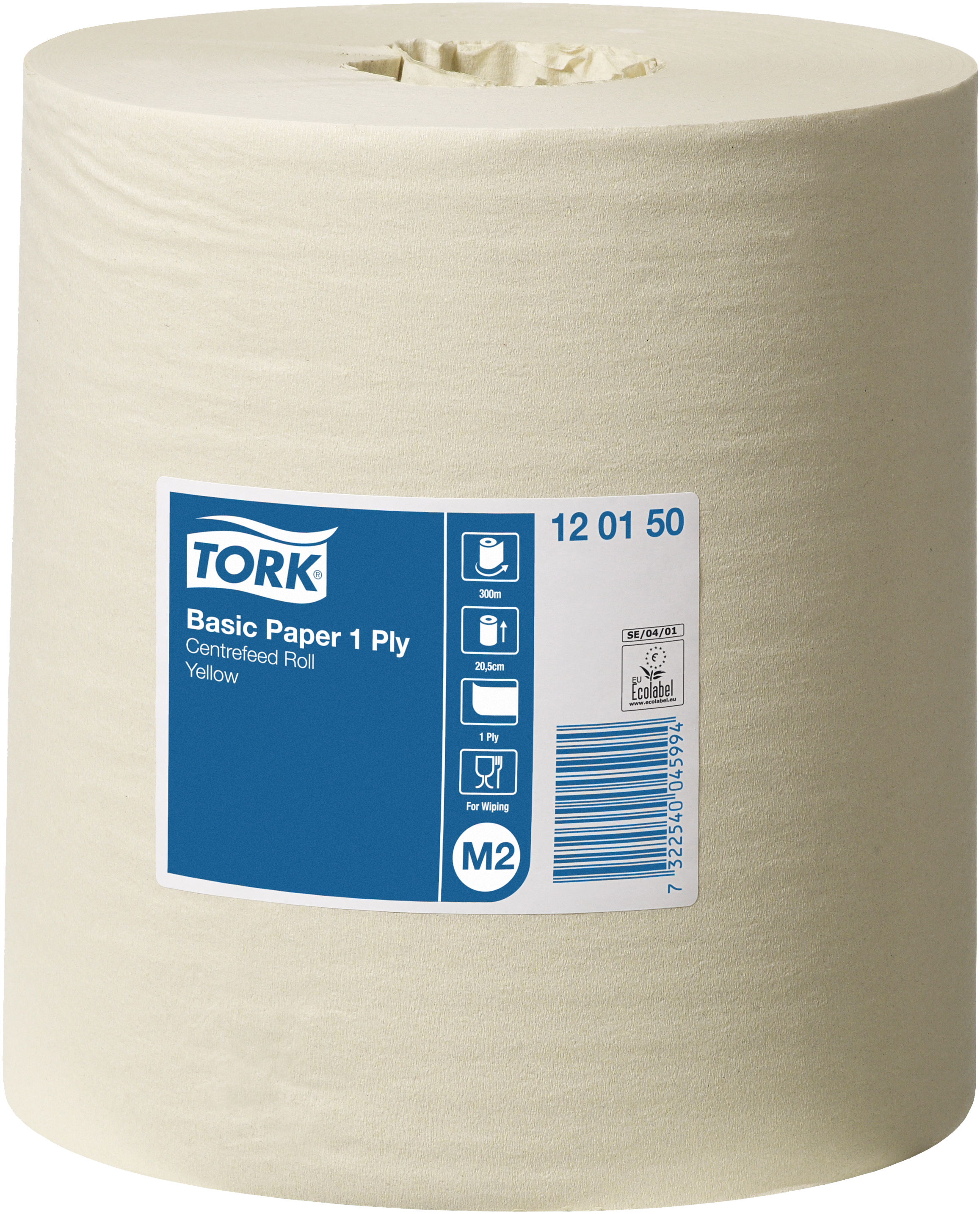 Tork Håndklæderulle Basic M2 Gul 300mtr    Rl