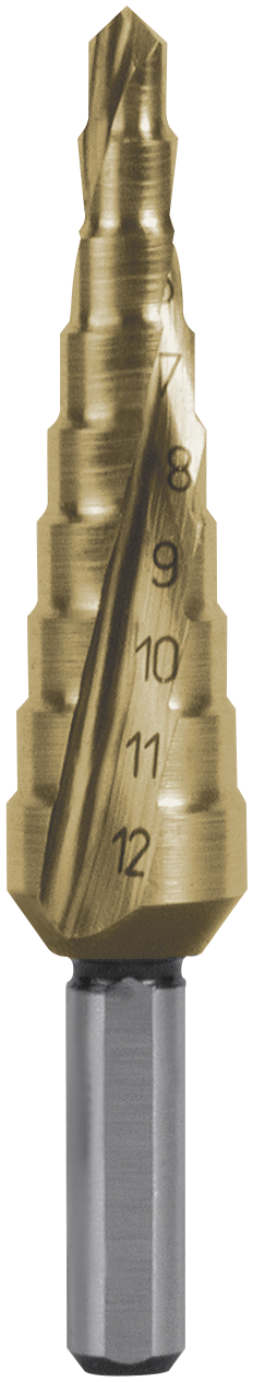 Trappebor Hss-tin Spiral Str09  -12
