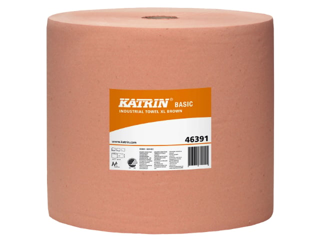 Aftørringspapir Katrin Basic   Brun 463916