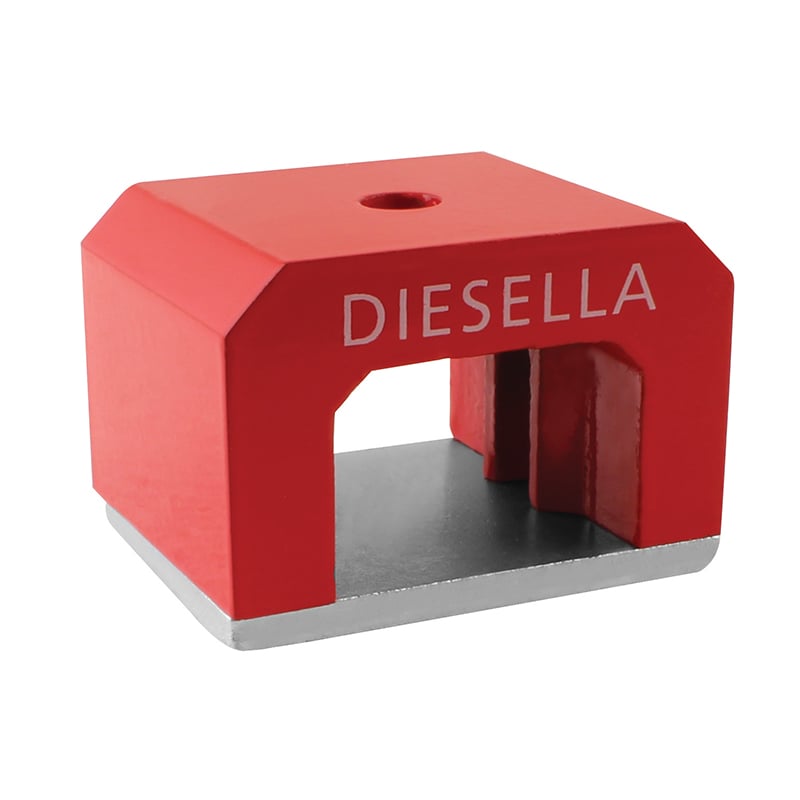 Alnico Hestesko Magnet   Broform 45x30x30 Mm Med ø5 Mm Hul  118n
