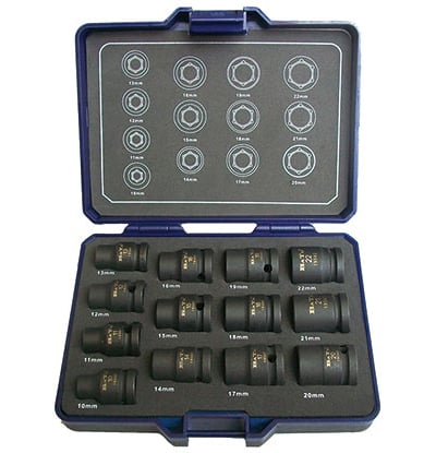 Bato Krafttopsæt     Quot  10-22mm Kort   Manget  13 Dele