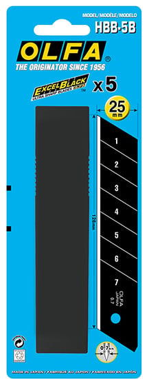 Bato Olfa Knivblade Bræk-af 25mm  Hbb-5b