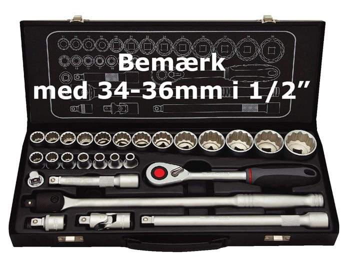 Bato Topnøglesæt     Quot  12kt   -36mm  27 Dele